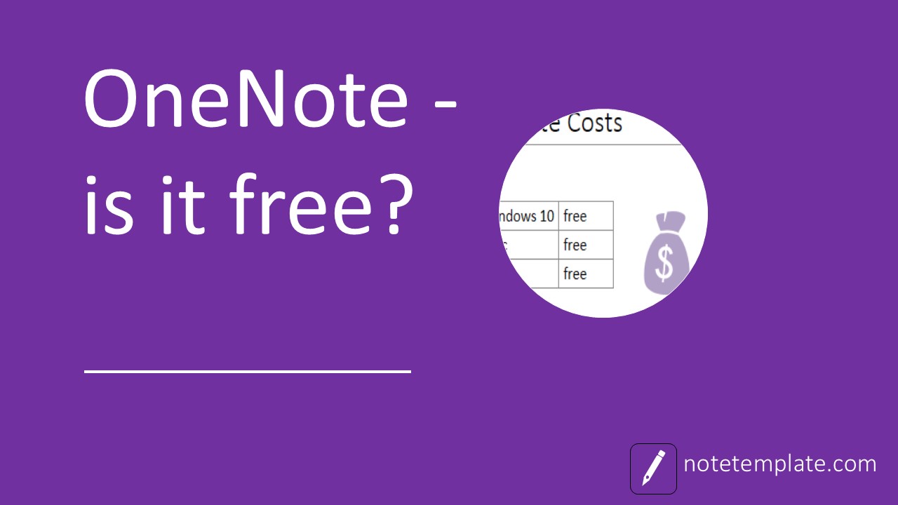 costs of OneNote